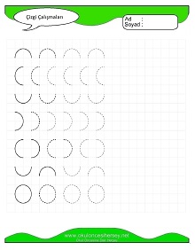 Çizgi Çalışma Sayfaları